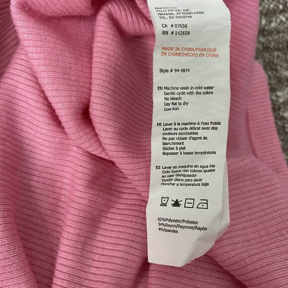 Pink mock neck cropped shirt Urban Planet in Medium - Picture 5 of 5